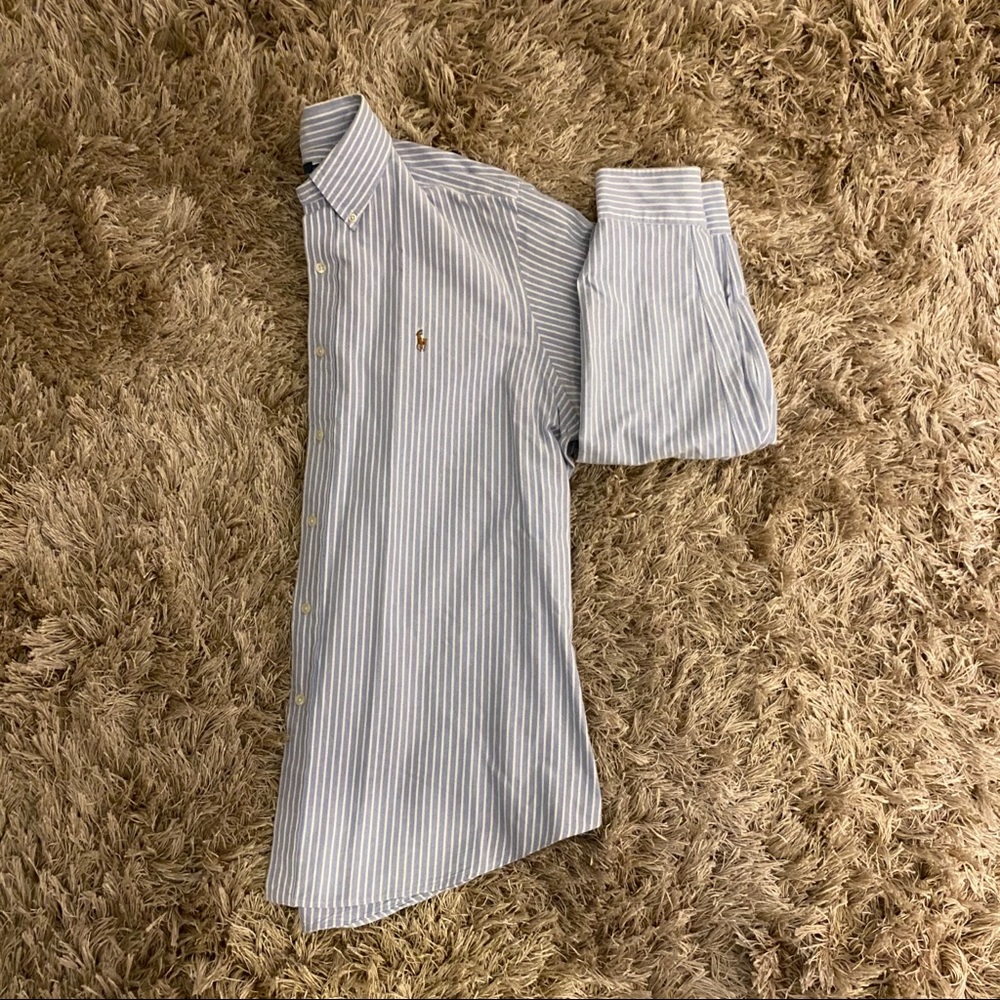 Ralph Lauren classic cut striped oxfords
